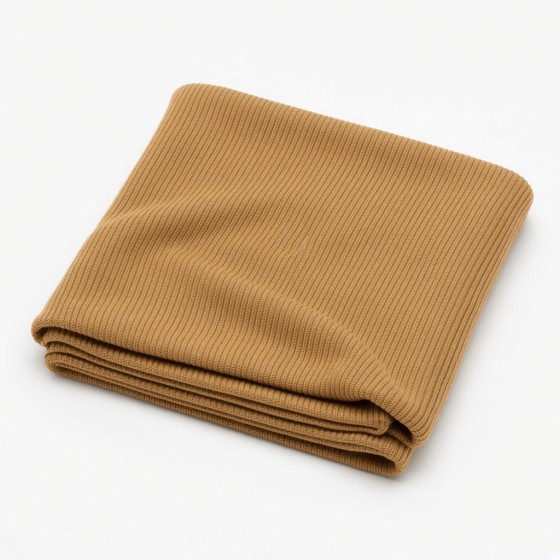 Fine Rib Knit Scarf