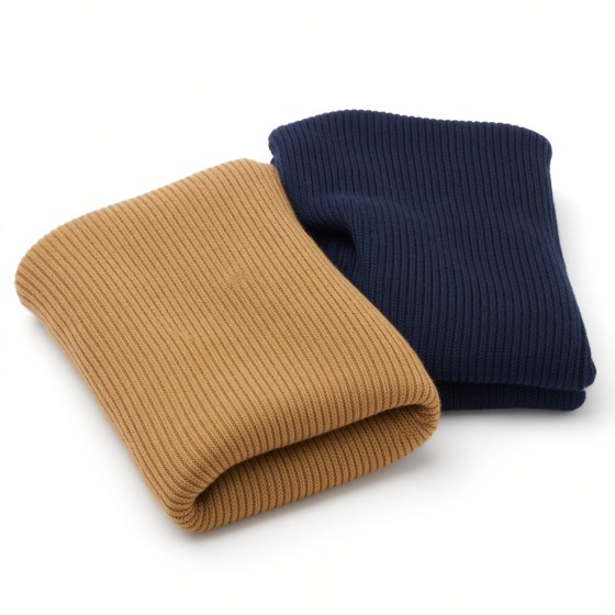 Fine Rib Knit Scarf