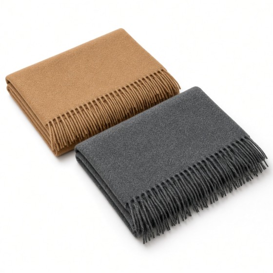 Fringed Cashmere Shawl