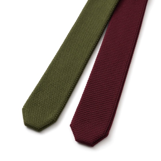 Handknit-feel Knit Tie