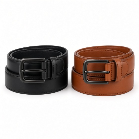 Full-grain Feel Pin Belt